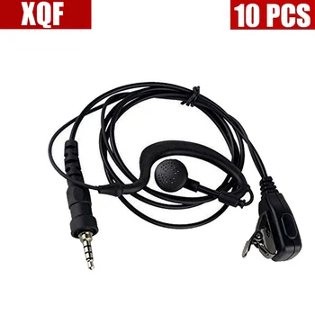 

XQF 10PCS Ear Hook Earpiece Earphone for Yaesu VX-7R VX-6R VX-120 VX-170 VX-177 Two Way Radio