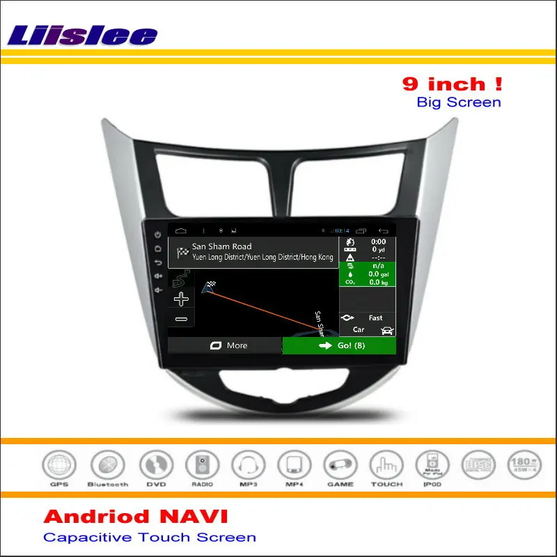 Car Android GPS NAV Navigation System For Hyundai Verna 2010~2016 Radio Stereo Audio Video Multimedia ( No DVD Player ) | Автомобили и