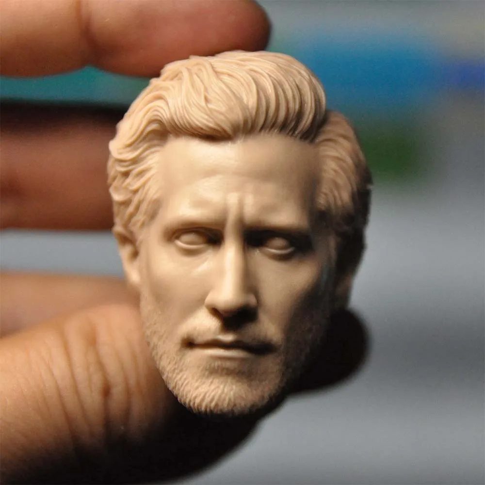 

Неокрашенная модель головы Jake gyllenhпал, масштаб 1/6, для корпуса «сделай сам» 12 дюймов