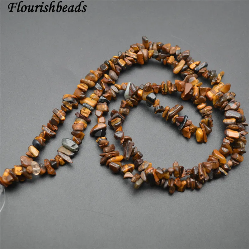 Tiger Eye Высокое качество 5~ 8 мм Натуральный Белый Лунный Камень Неправильной Формы Каменные кусочки, свободные бусы 1 прядь - Цвет: Tiger Eye