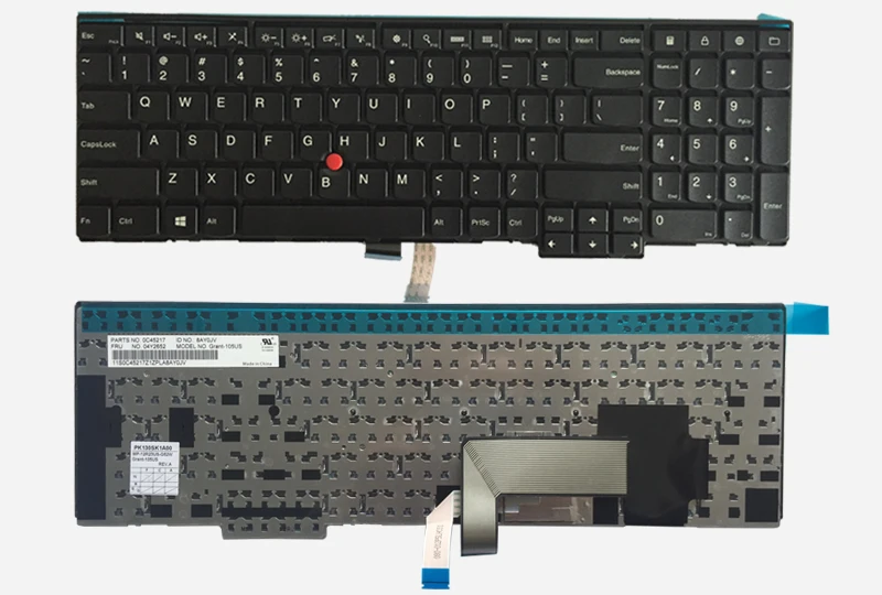 США клавиатура для ноутбука lenovo IBM Thinkpad E540 E545 E531 T540 T540P W540 W541 W550sseries US клавиатура ноутбука 04Y2426