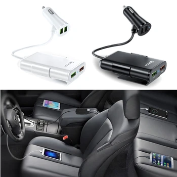 

Quick Charge QC 3.0 Car Charger Front/Back Seat Charging Car Cigarette Lighter M2ED