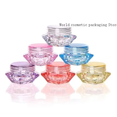

10/20/50Pcs Lip Balm Containers 5g/5ml Empty Plastic Cosmetic Makeup Jar Pot Transparent Sample Bottles Eyeshadow Cream