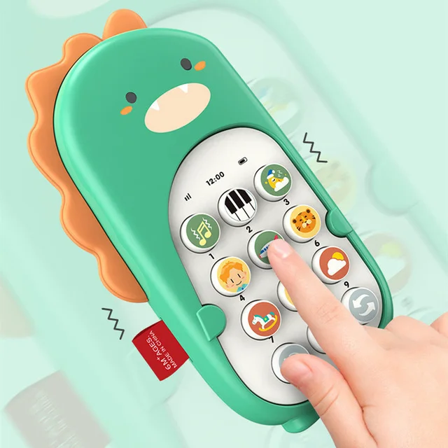 Baby Phone Toy Dinosaur Mobile Telephone Early Educational Learning Machine Kids Gifts Telephone Music Sound Electronic Baby Toy 5