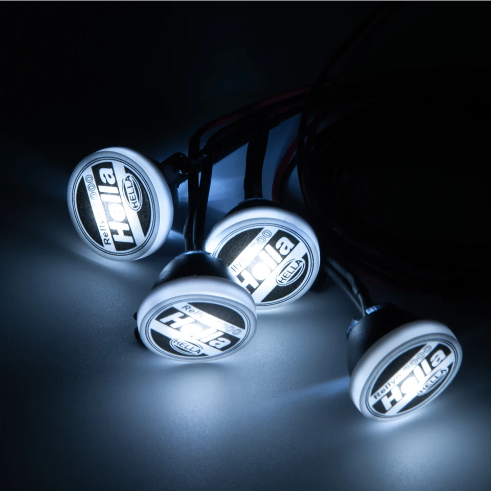 Kit Luci LED Per Auto RC Traxxas 1/18 Trx4m K10 - Luci Tetto, Anteriore E Posteriore - Parti Di Ricambio E Upgrade In Nylon Nero - 2