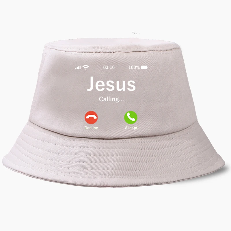 Funny Jesus Bucket Hat Panama Cap 