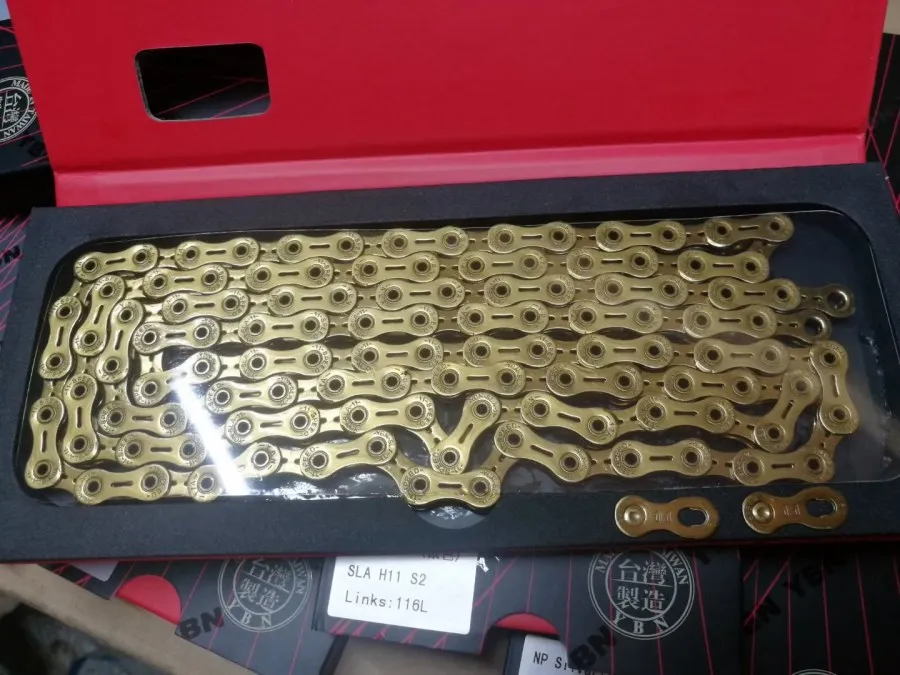YBN AloBon 11-speed Chain Sla110s2 полностью выдалбливают цепь/шоссе горный велосипед цепь яркое серебро