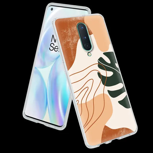 Art Retro Abstract Geometry Matte Soft Phone Case For OnePlus 7 7T 8 Pro 8T 5G 9 9R One Plus Z Nord N10 N100 Back Cover Coque S08