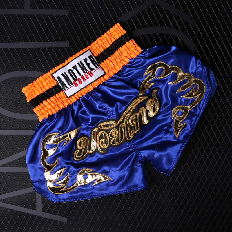 Детские шорты MMa Muay Thai, детские шорты для мальчиков, Bjj, шорты для кикбоксинга, мужские женские боксеры, боксерский бой, шорты для фитнеса, спортивная одежда - Цвет: 3