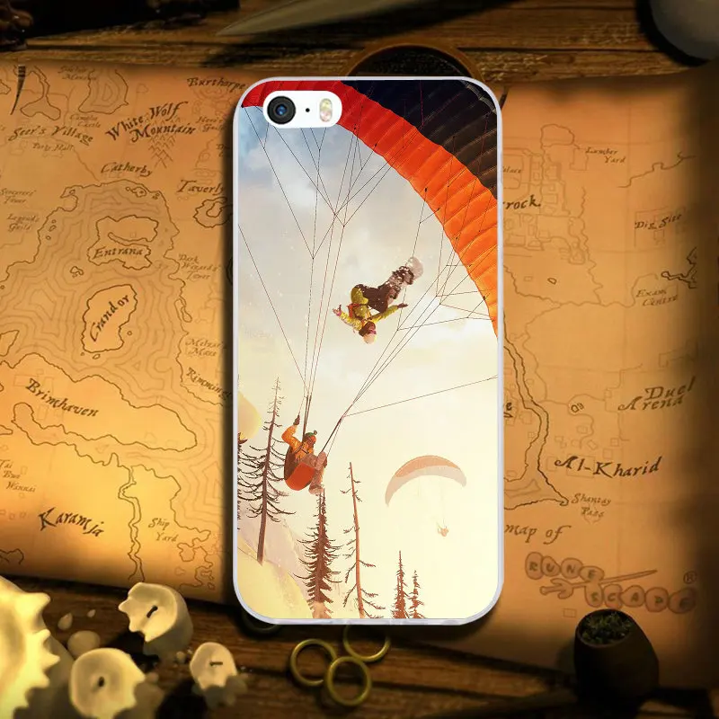 Мягкие чехлы из ТПУ для телефона чехол для iPhone 8 7 6 6S Plus X XR XS Max 10 5 5S SE 5C 4 4s Coque сумки Снежный или лыжный спорт Сноубординг