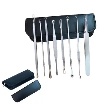 

8Piece/Set Acne Pin Removing Blackheads Tool Stainless Steel Acne Needle Squeeze Pick Acne Beauty Needle