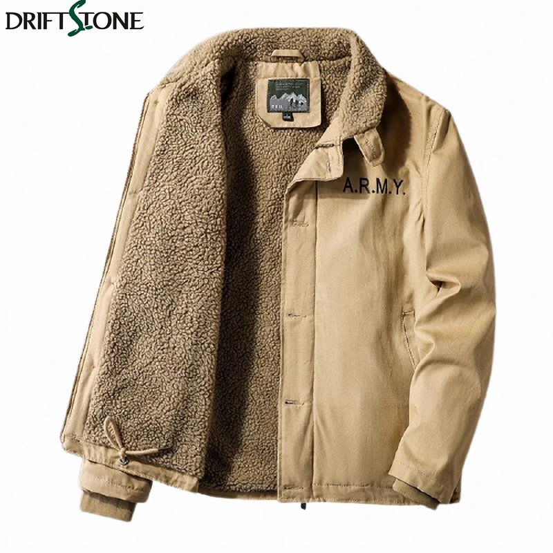 

Outdoor Autumn Winter Military Jackets Men Top New Men Fleece Tough Guy Masculine Jacket Coats Men Casual Thickened Coat