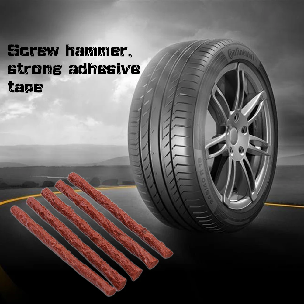 

5/10 pcs Practical Car Van Tyre Repair Tubeless Rubber Seal Strip Plug Tire Puncture Recovery Brown High Quality Tool Kit dfdf