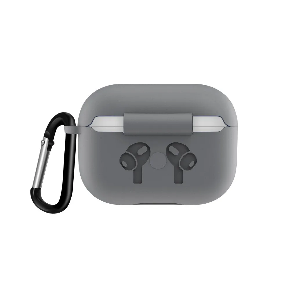 Ультратонкий силиконовый чехол для AirPods Pro с беспроводной зарядкой, силиконовый защитный чехол, bluetooth-гарнитура, противоударный чехол