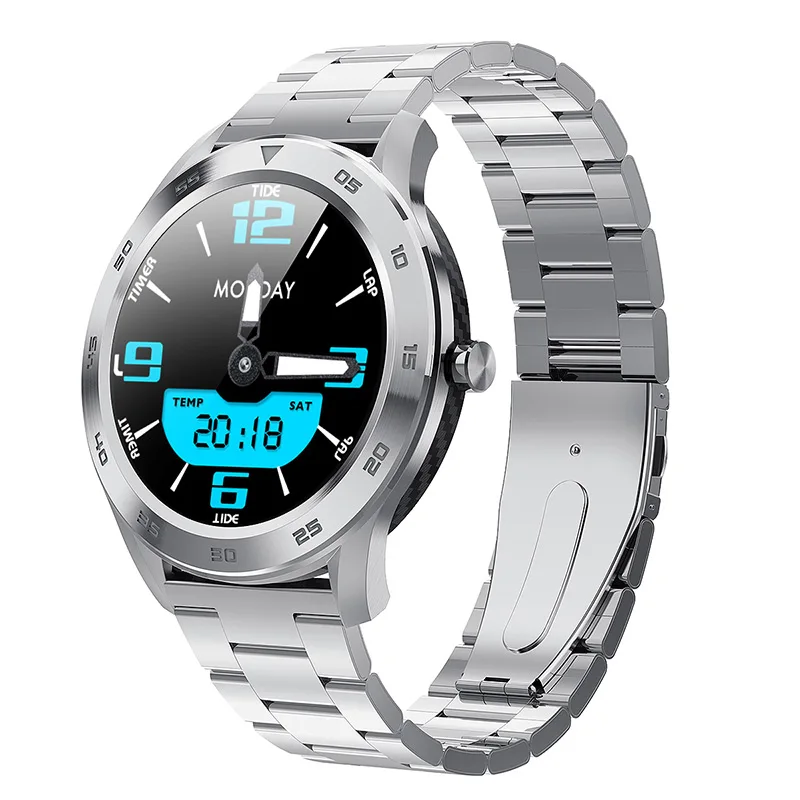 Silver-Steel strap CHKEPZ Ip68 Водонепроницаемые спортивные Смарт-часы для мужчин и женщин с измерением крови, трекер сердечного ритма, фитнес, bluetooth, часы с ECG для android, huawei, Xiaomi, ios, телефон, многофункциональные умные часы для поддержания здорового образа жизни - Цвет: Silver-Steel strap