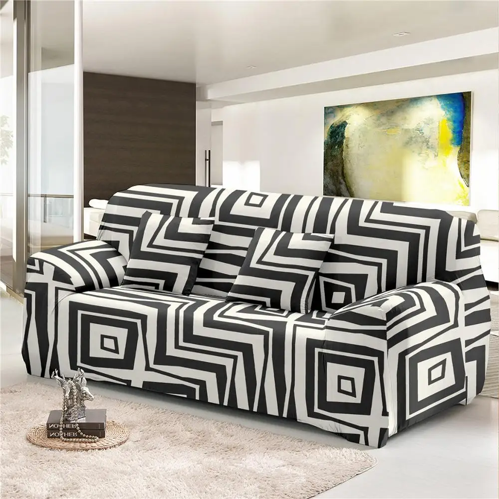 AB125-7 Homesky геометрический чехлов диван крышка M L XL XXL XXXL XXXXL форма стрейч диван крышка для Гостиная чехол для дивана диван Полотенца 1/2/3/4-seater - Цвет: AB125-7