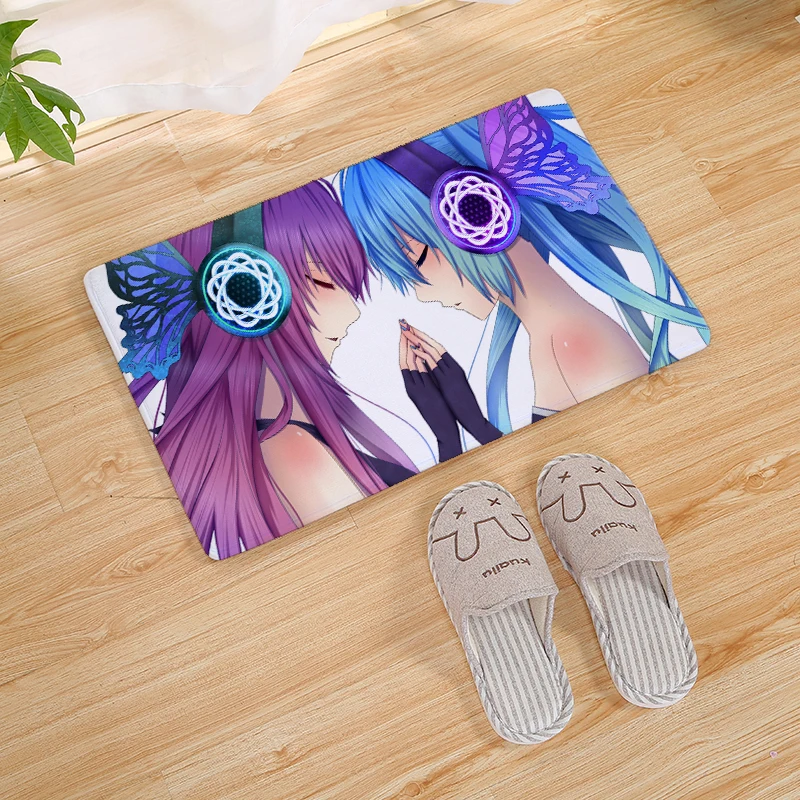7 Hatsune Miku Коврик для двери с принтом, коврик для кухни, коврик для двери, коврик для ванной комнаты, нескользящий напольный коврик - Цвет: 7