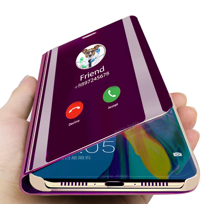 

Smart Mirror Flip Case For Huawei P20 Mate 20 Pro X P30 Lite Light Cover Case For Huawei P Smart Plus 2019 P 30 20 Stand Case