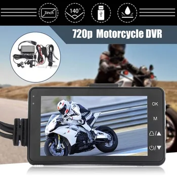 

140 Degree Angles HD Quality Security Motorcycle Dual Action Camera FULL HD 1280*720P Waterproof Double Lens Sync Video #281563