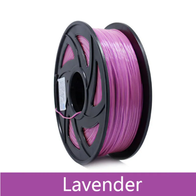 Lavender 1 кг 1,75 мм PLA Синтетическая нить печати красочные материалы для 3D-принтеры накаливания экструдер ручка Радуга Пластик аксессуары цвета красный, серый - Цвет: Lavender