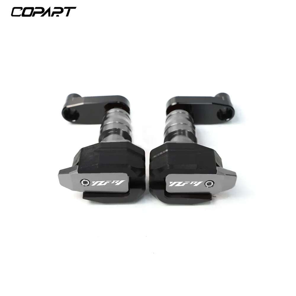 Защита от падения мотоцикла для Yamaha YZF-R1 YZFR1 YZF R1 2004 2005- CNC левая и правая рамка ползунок анти Краш колодки протектор - Цвет: Gray