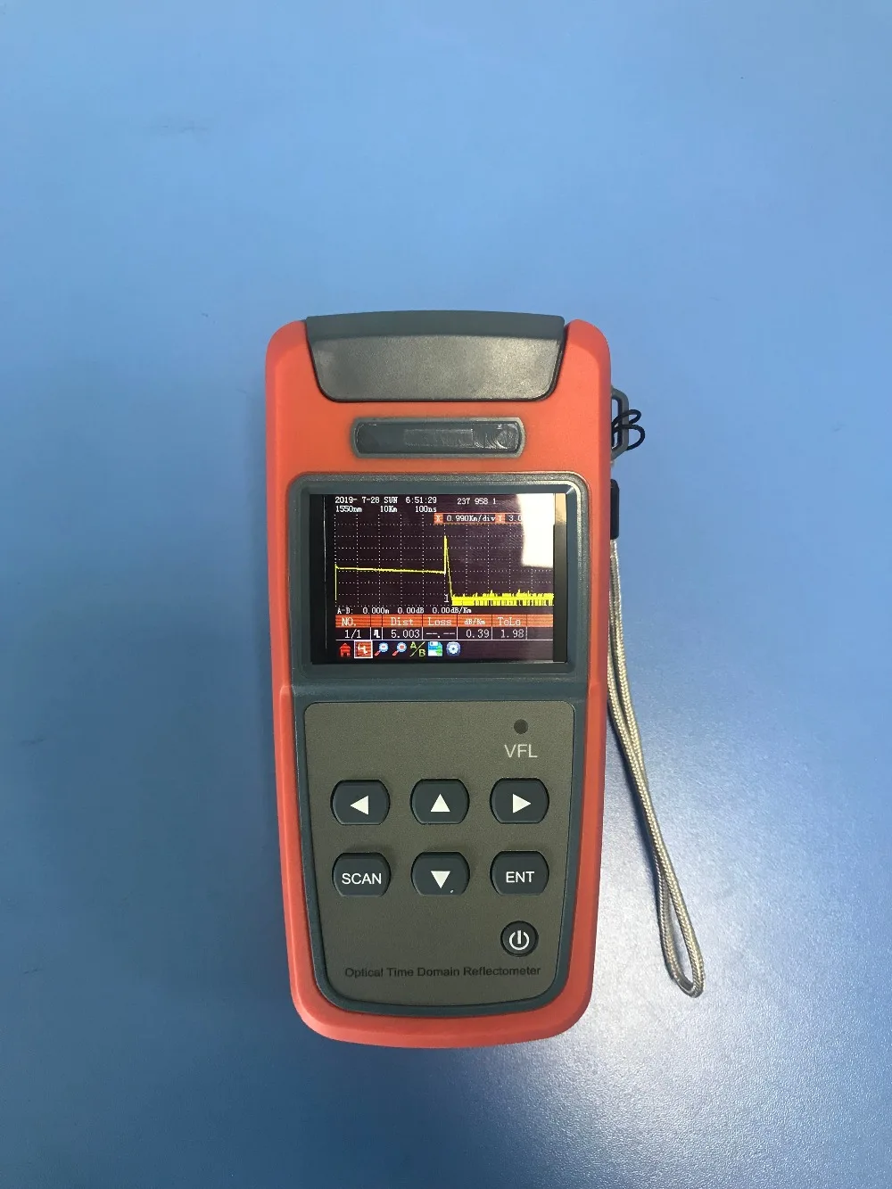 JW3305A OTDR 60KM Optical Fiber Ranger Optical time domain reflectometer Mini OTDR Tester 1550nm (4)