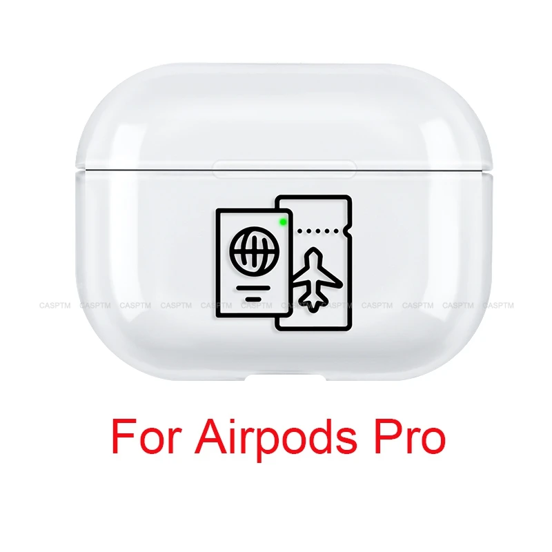 08a Мультяшный Прозрачный чехол для наушников AirPods 1 2 Bluetooth наушники защитный чехол для Airpods Pro Забавный доступ к самолету - Цвет: 08a