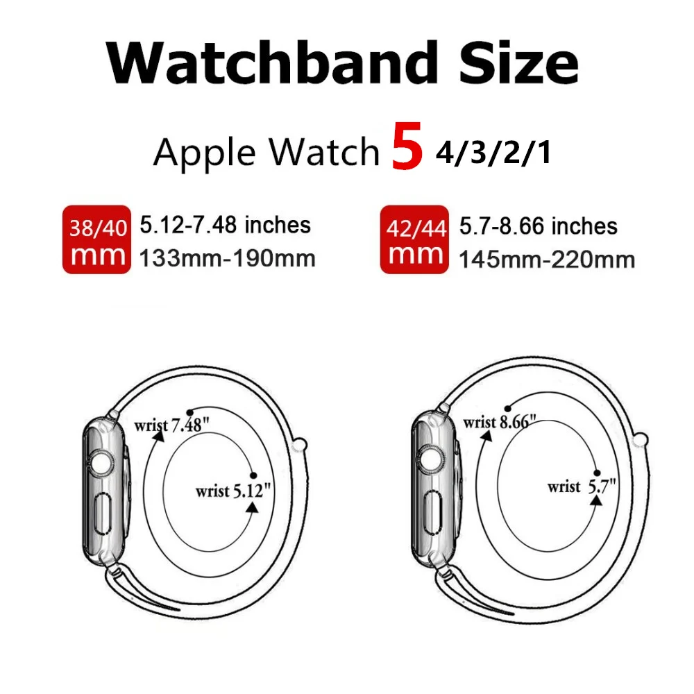 Нейлоновый ремешок для Apple watch 5 ремешок 44 мм 40 мм iWatch ремешок 42 мм 38 мм спортивный ремешок для часов Браслет Apple watch 4 3 2 1 38 40 44 мм
