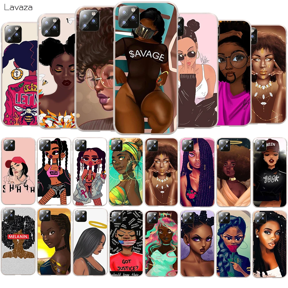MELANIN POPPIN Black Girl Hard Phone Case for Apple iPhone 11 Pro Cover Max Cases | Мобильные телефоны и аксессуары