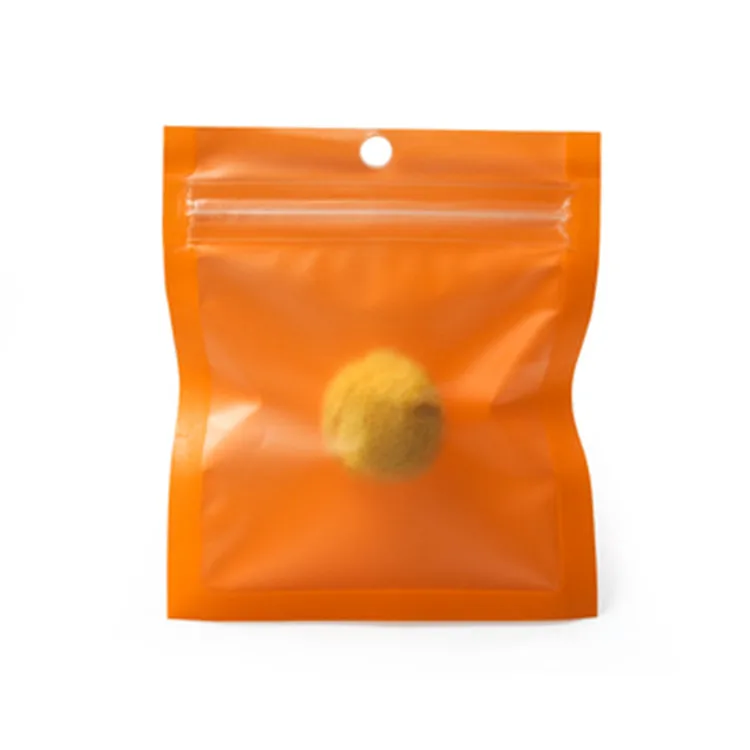 Leotrusting 600 шт./упак. 7x8 см мини-прозрачная передняя Пластик сумка матовый Ziplock мешок небольшой подарок порошок Пластик упаковочные пакеты - Цвет: Orange 600pcs