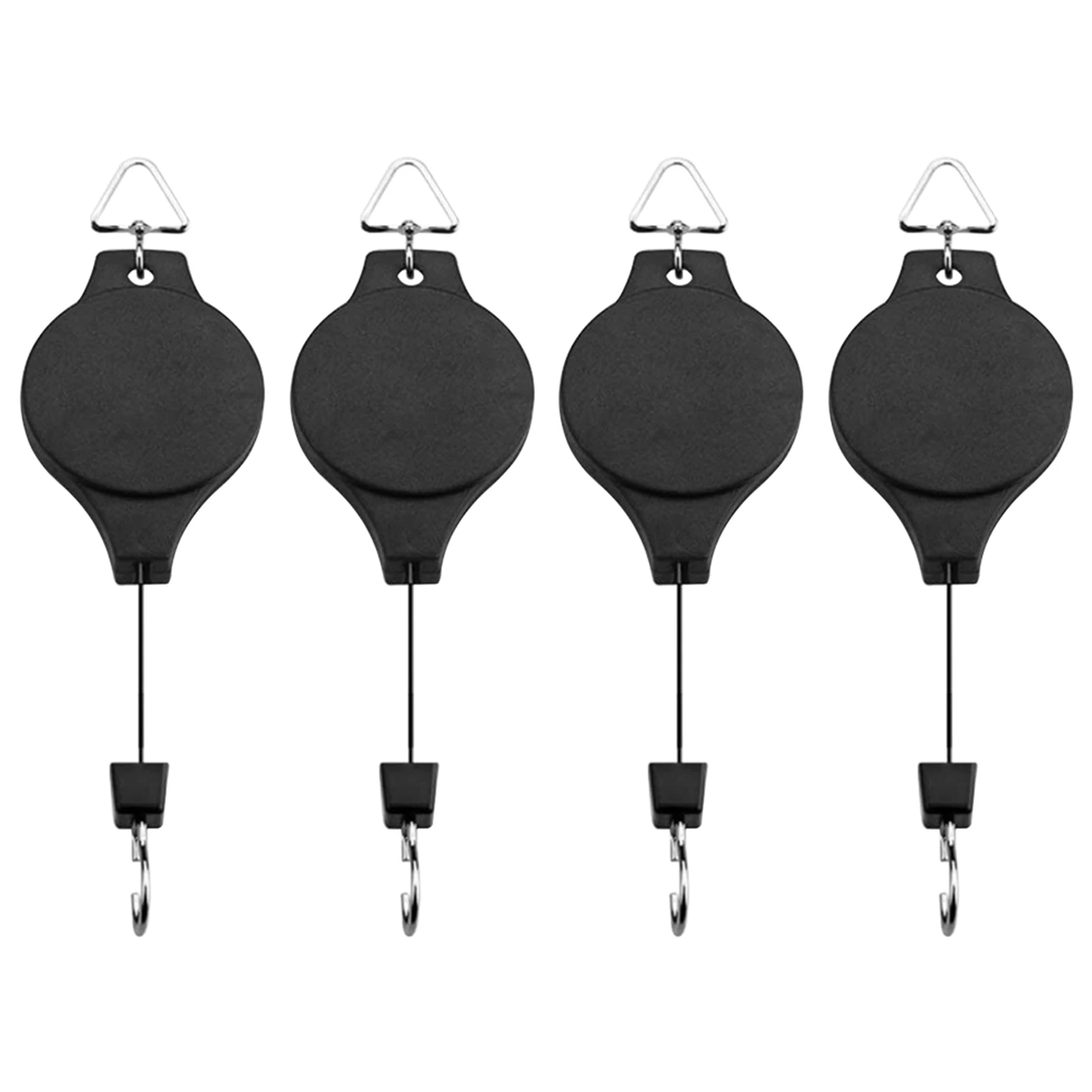 4pcs Feeding Garden Watering Multipurpose Plant Hook Pulley Easy Reach Pull Down Hanging Flower Basket Retractable Hanger Indoor |