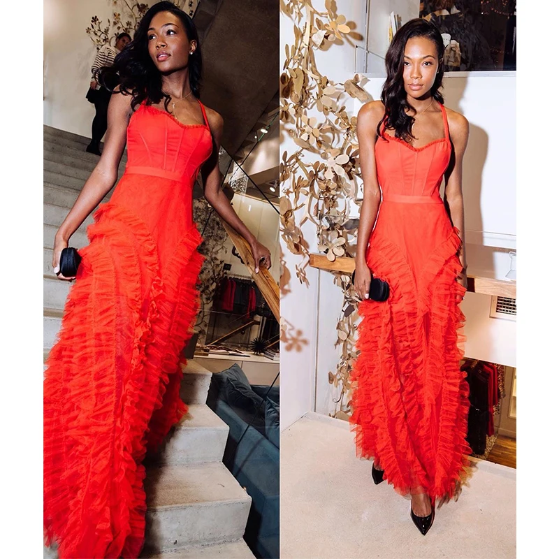 Сексуальное платье красный цвет слишком красивый обязательное вечернее