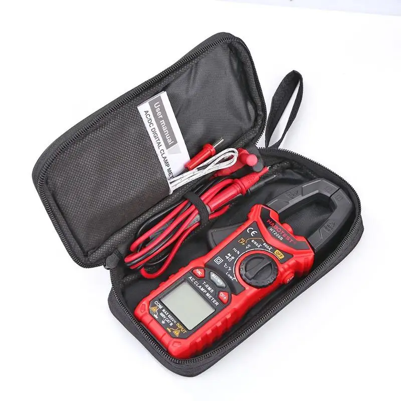 HABOTEST HT206A/HT206B/HT206D AC/DC Цифровой клещи мультиметр НТС клещи мультиметр Напряжение Ток Сопротивление тестер
