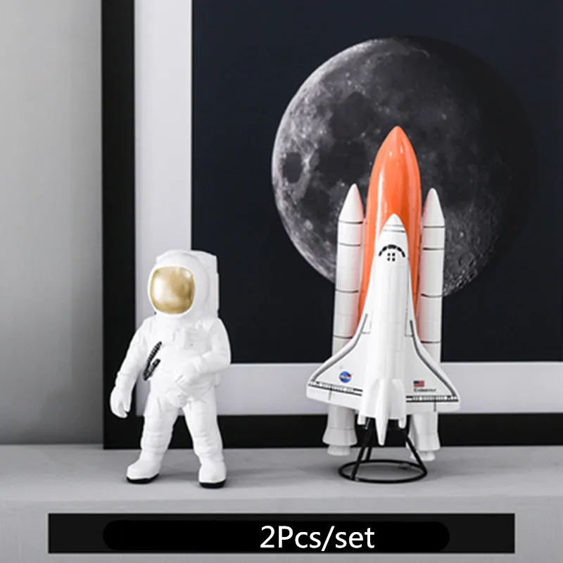 Многоцветный Космический человек астронавт Художественная Скульптура креативная статуя космонавта образец моды дом полимерное украшение для дома аксессуары - Цвет: Многоцветный