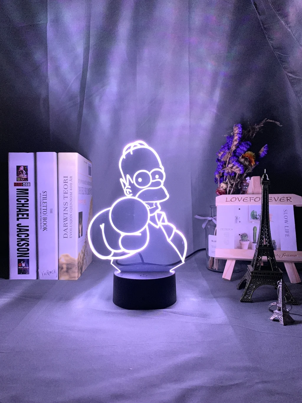 Симпсоны рисунок 3d иллюзия светодиодный Ночной светильник, уникальный подарок на день рождения для детей, украшение для детской спальни, Usb Батарея, настольная лампа