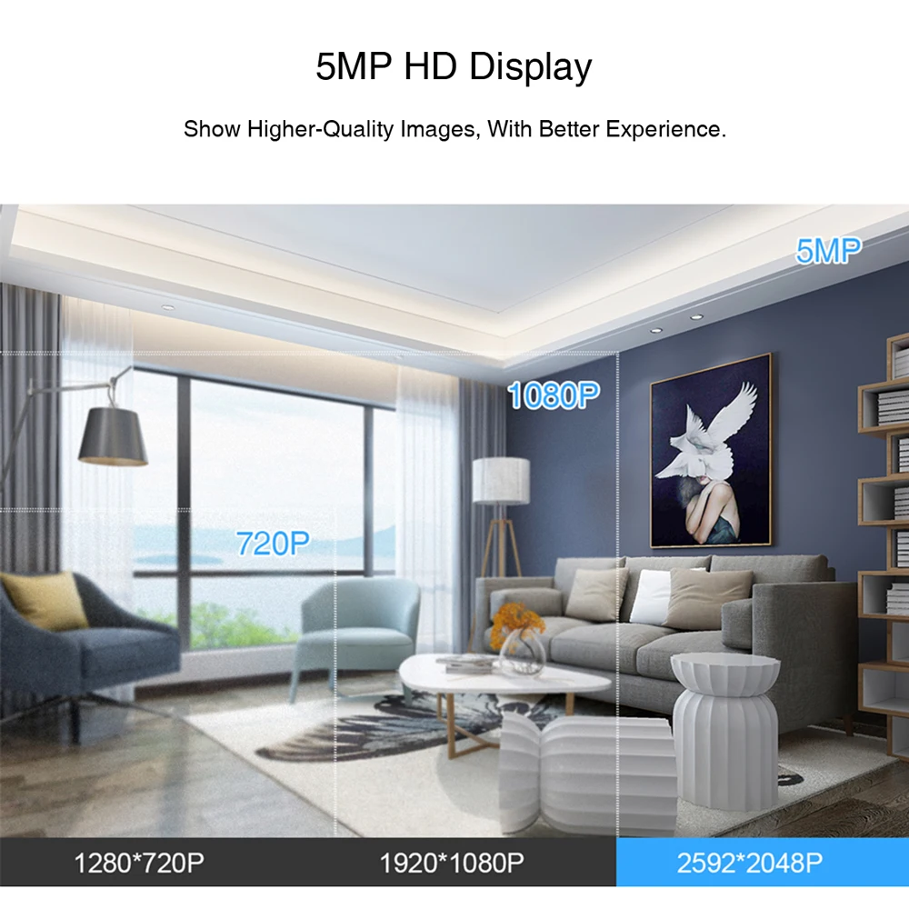 Techage WIFI IP Camera 5MP PTZ Speed Dome 1080P Outdoor Wireless AI Security IP Camera 2MP Full Color Night Two Way Audio P2P