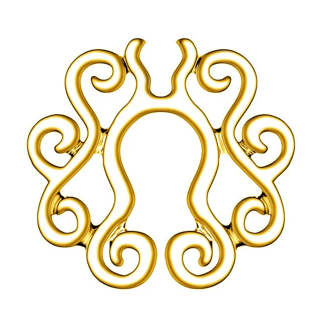 2PCS Surgical Steel Heart Fake Nipple Piering Clip On Nipple Ring Set