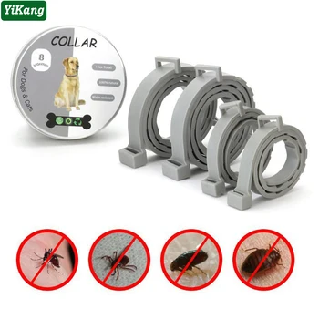 

Pet Collar Prevention Flea Tick Collar Mosquitoes Insect Collar Pet Dog Cat Adjustable Collars 10 Months Long-term Protection