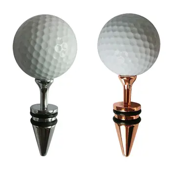 

Creative Golf Ball Decorative Wine Bottle Stoppers Top Decoration Ideal Gift for Wine or Golf Lover Keeps Wine Fresh