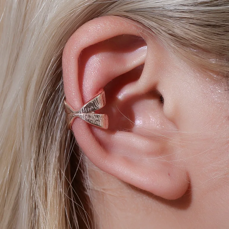 Meetvii New Fashion Copper No Pierced Earcuff Ear Star Vintage CZ Leaf Flower Star Pearl Clip Earrings for Women Jewelry