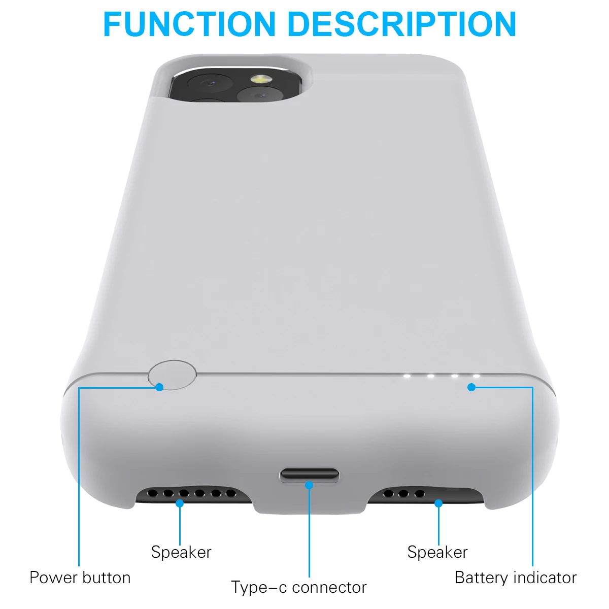 Для iPhone 11 Pro 5,8 дюймов 5200 мАч зарядное устройство чехол внешнее резервное зарядное устройство power Bank защитный чехол сумка Coque Fundas