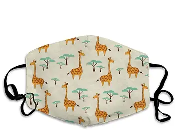 

Personalized Cat Mouth Mask Anti Dust Face Mask Adjustable Earloop Giraffe OneSize