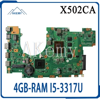 

Akemy X402CA Laptop motherboard For Asus X502C X402C X502CA X402CA original mainboard DDR3L 4GB-RAM I5-3317U test 100% OK