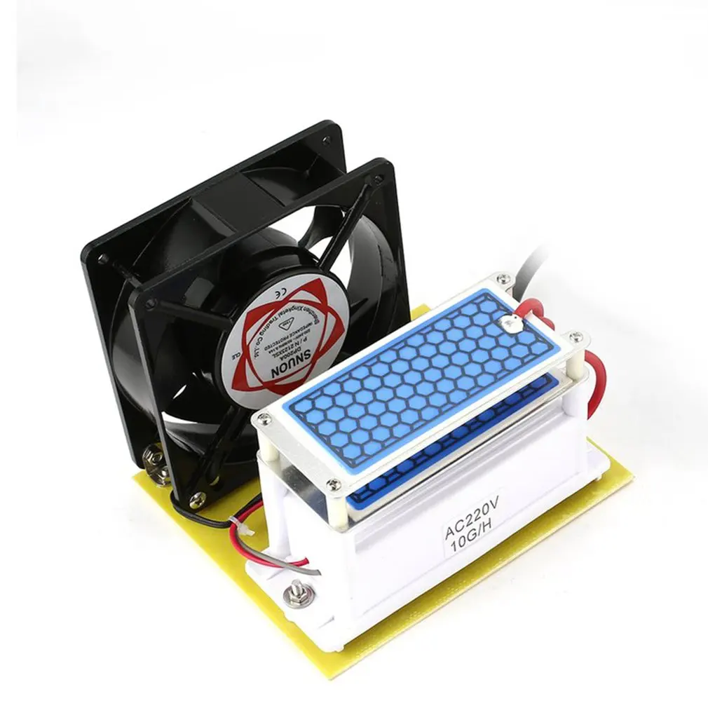 

10g/h Ozone Generator Double Ceramic Plate Integrated Sterilizer Air Ozonizer Purifier DIY Odor Elimination Device Plug & Play