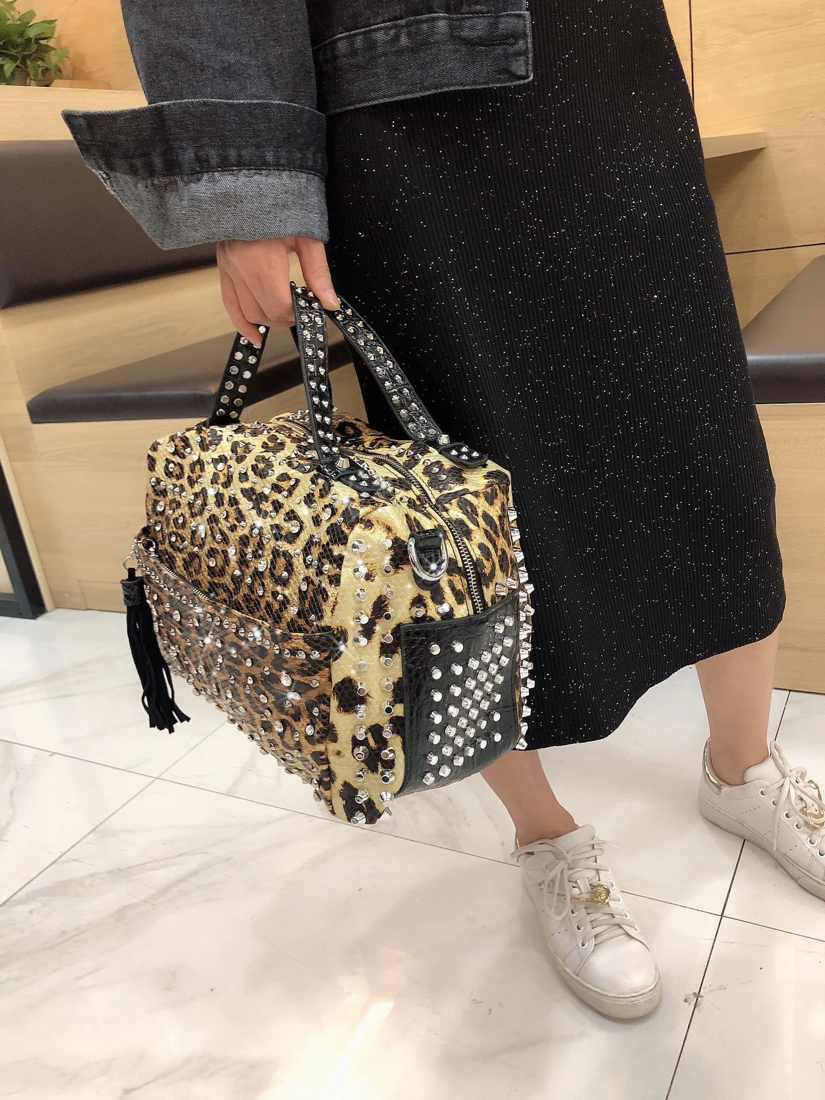 Kate Spade Animal Print Purse Fuzzy Faux Tiger Velour Bag RARE Leather  Italy | eBay