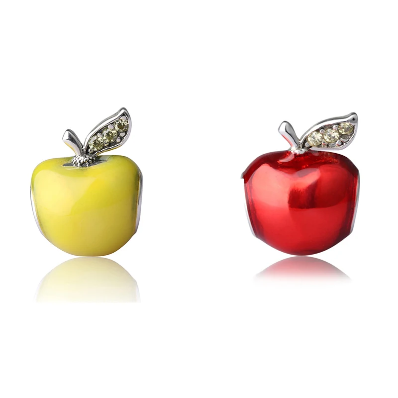 SG новой коллекции коллекция &quotкрасное яблоко&quot желтый apple талисманы 925 бисер