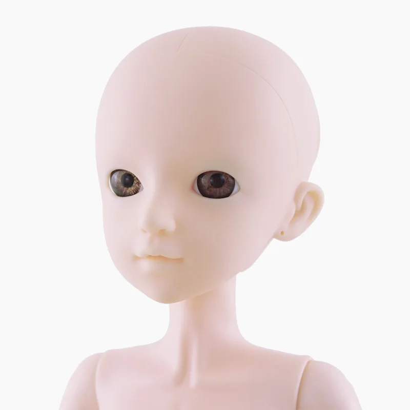 Новинка, 60 см, Bjd куклы, игрушки, 3D глаза, сделай сам, лысый, голый, обнаженный, 21, шарнирное тело, женская кукла, куклы без головы, игрушка для девочек - Цвет: Head B