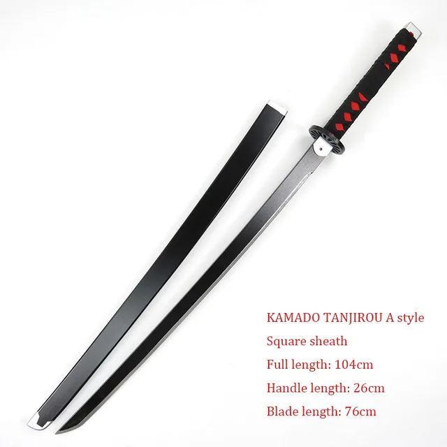 Wooden Sword Weapons Demon Slayer Cosplay Armed Wood Ninja Katana Butterfly Knife Samurai Nihontou Espada Prop Toys For Teens - Цвет: Белый