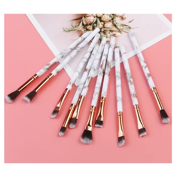 

MAANGE 7/10pcs Marbling Makeup Brushes Set Pro Powder Eyeshadow Eyeliner Eye brow Blend Concealer Shading Make Up Brush Tool Kit