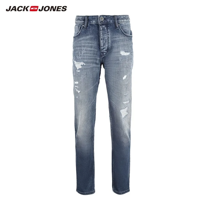 JackJones зимняя мужская мода тренд стрейч джинсы длинные брюки 218432524